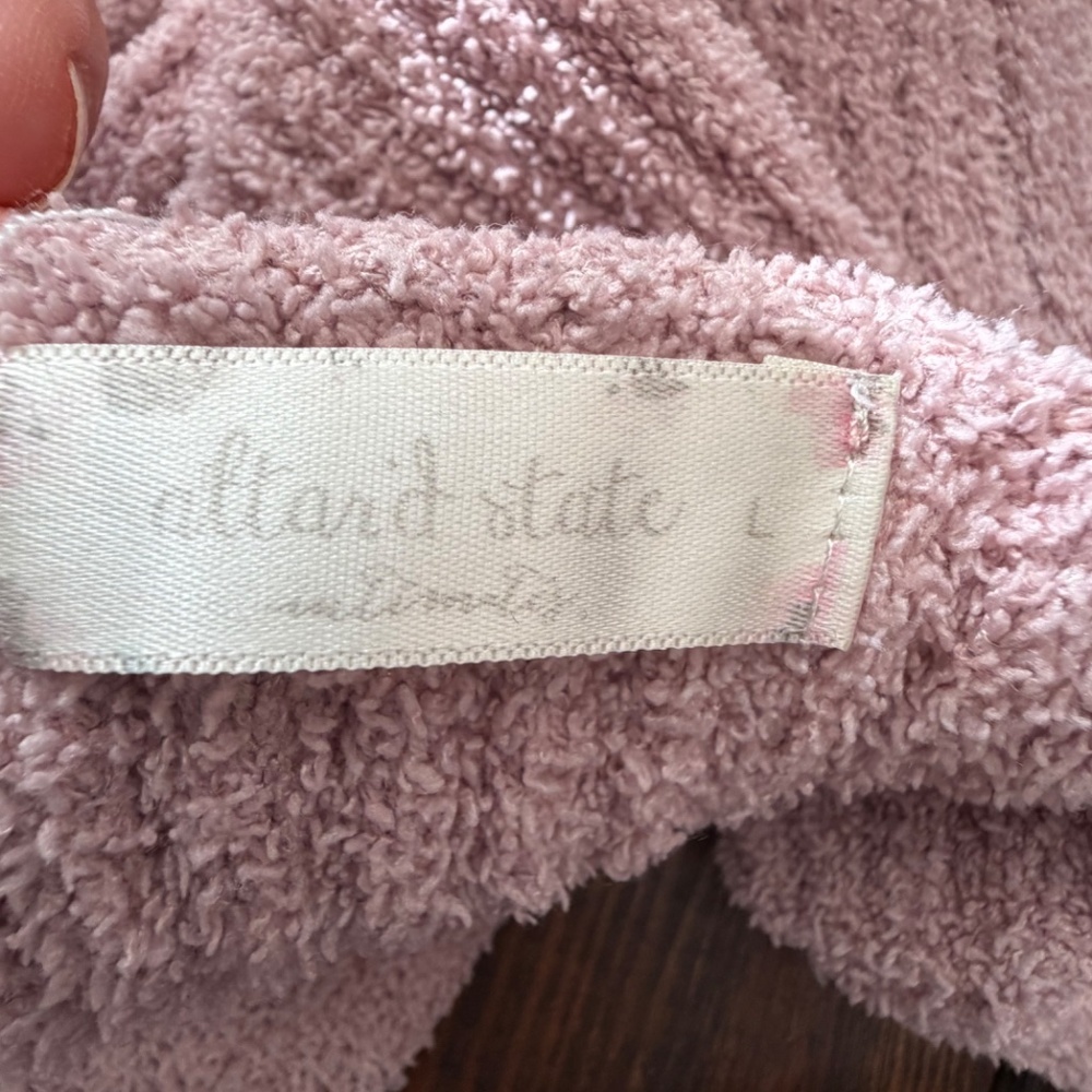 Altar’d State Cozy Mauve Sherpa Knit Tank Top | Size L - Picture 3 of 6